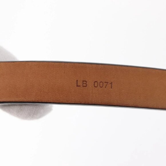 LOUIS VUITTON Ceinture Carre Belt Leather 34.6\